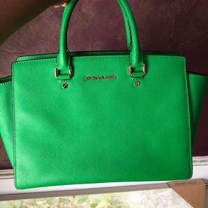 Green Michael Kors Purse